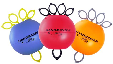 Handmaster Plus Hand Exerciser Kit Purple Red Orange