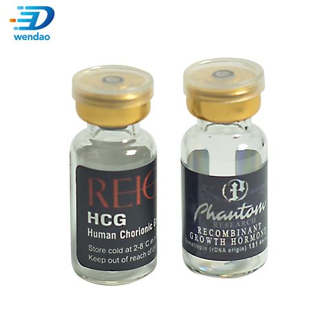 Custom Brand Name Logo Printed Hologram Laser Pharma Ml Vial Label