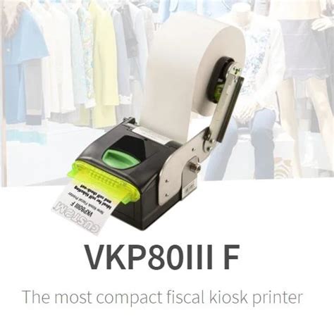 High Reliable Compact Mm Fiscal Kiosk Printer Custom Vkp Iii F Self