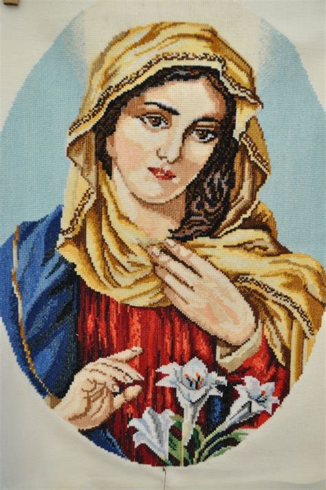 Ukraine Ukrainian Finished Completed Cross Stitch Icon Of The Etsy