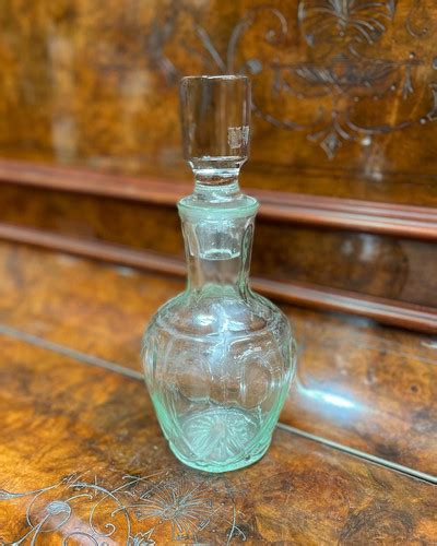 Vintage Depression Era Glass Decanter With Matching Stopper Mysite