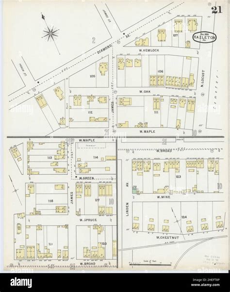 Map Of Hazleton Hi Res Stock Photography And Images Alamy