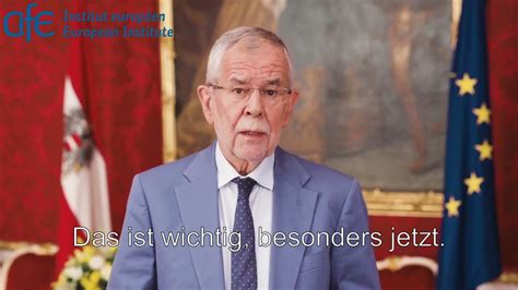 Alexander Van Der Bellen Rede Zum Abschluss Des CIFE EU Abendkurses