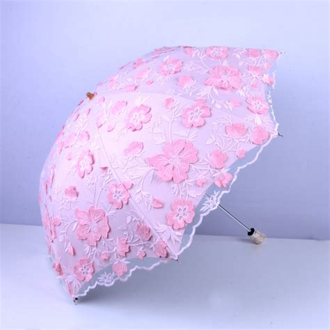 Pink Flowers Lace Parasol Wedding Anniversary Gifts Bridal Etsy