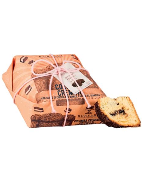 Borsari Colomba Cremino With White Chocolate Drops And Gianduia Gr