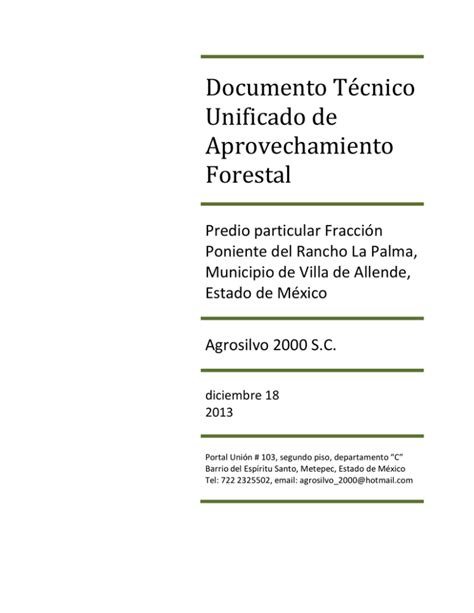 Documento T Cnico Unificado De Sinat