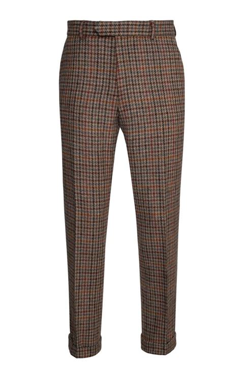 Mens Harris Tweed Trousers Brown House Of Bruar