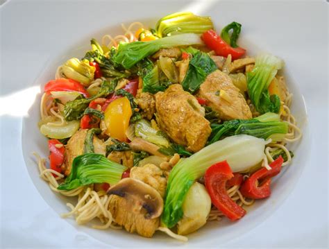 Asia Pfanne Mit Pak Choi Und Huhn Rezept H Hnchen Curry Rezept