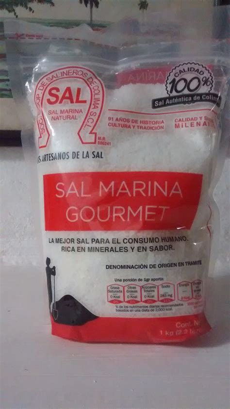 Sal Marina Gourmet Natural De Cuyutlán Colima 10 Kg 10x1 52500