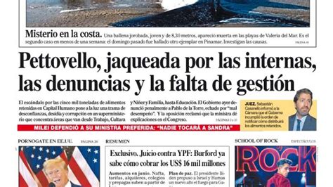 La Tapa Del Diario Perfil Del S Bado De Junio De Perfil