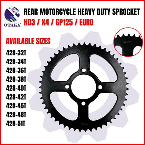 Otaka Motorcycle Rear Sprocket Suzuki Hd X Gp Euro T T