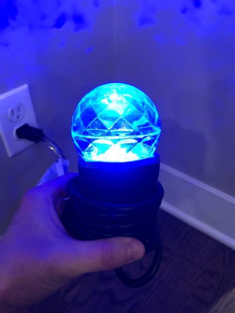 Gemmy Led Lightshow Projection Kaleidoscope Icy Blue Turning Swirling