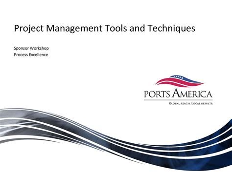 Project Management Tools And Techniques Ppt Download