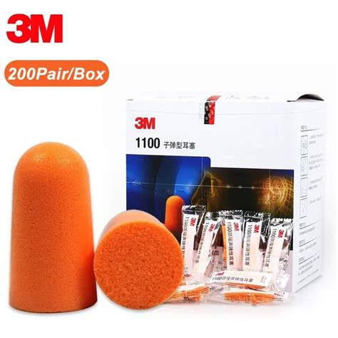 3m™ Foam Earplugs 1100 Uncorded 200 Pairbox