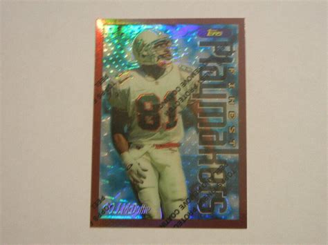 1996 TOPPS FINEST FOOTBALL 0 J McDUFFIE 104 REFRACTOR MIAMI DOLPHINS