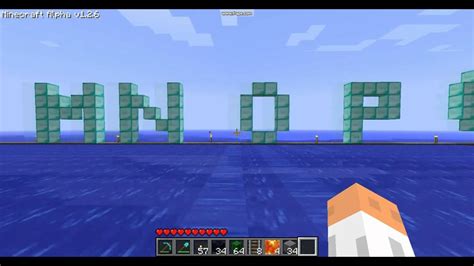 Alphabet In Minecraft Youtube