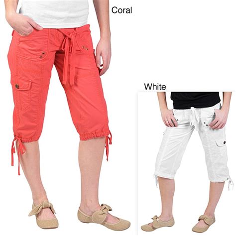 Ci Sono By Journee Juniors Low Rise Cargo Capri Pants Free Shipping