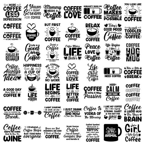 Coffee Svg Bundle Coffe Quotes Svg Coffee Sayings Svg Etsy