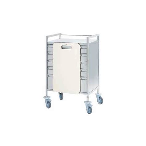 Chariot D Urgence Inox 5 Tiroirs Plaque De Massage Cardiaque