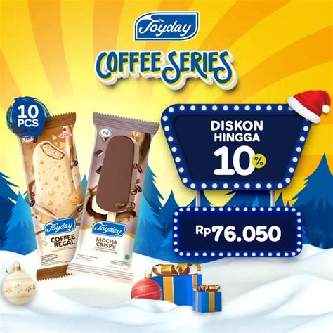 Joyday Ice Cream Package Coffee Series Isi Pcs Eskrim Stick