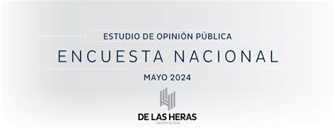 Encuesta Nacional Mayo 2024 De Las Heras Demotecnia