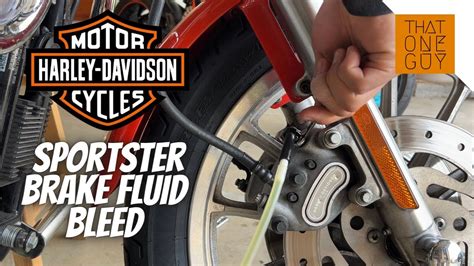 Harley Davidson Sportster R Front And Rear Brake Fluid Bleed