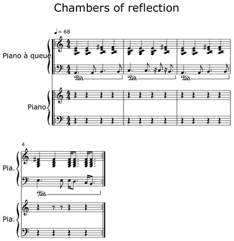 Chambers Of Reflection Sheet Music For Piano