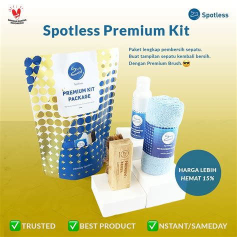 Jual Spotless Shoe Cleaner Premium Kit Package Paket Sabun Cuci