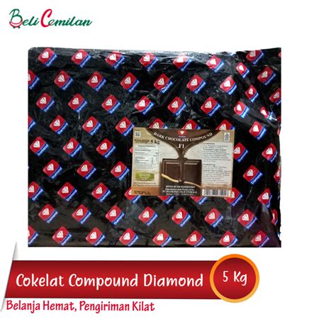 Jual Cokelat Batang Compound Diamond Coklat Blok Dark 5kg Shopee