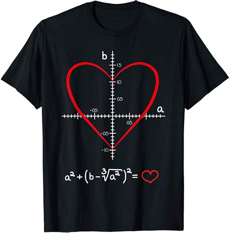 Math Love Heart Equation Graphic Funny Valentines Day T Shirt In 2020