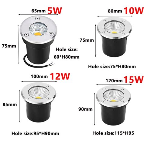 Spot Lumineux LED Encastrable Imperm Able Conforme La Norme IP67