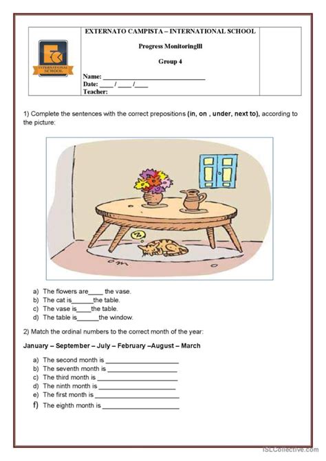 Prepositions Of Place English Esl Worksheets Pdf And Doc