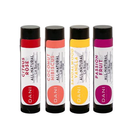 Lip Balm 4 Piece Set Specialty Collection Dani Naturals