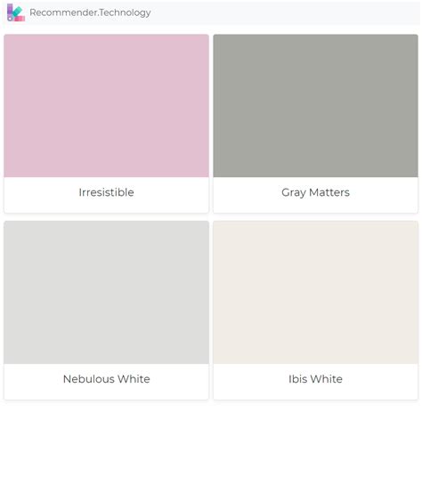 Irresistible Gray Matters Nebulous White Ibis White Paint Color