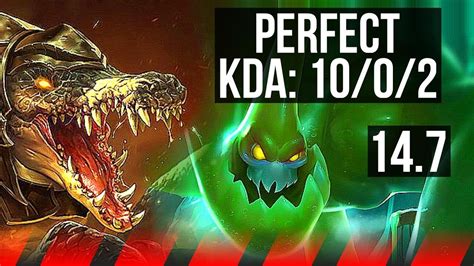 Renekton Vs Zac Top 10 0 2 Legendary 400 Games Kr Master 14