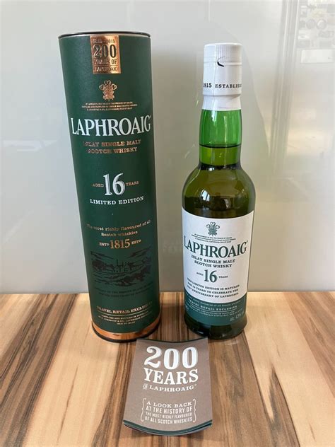 Laphroaig 16 Years Old The 200th Anniversary Of Laphroaig Original