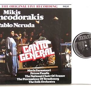 Amazon Co Jp Mikis Theodorakis Pablo Neruda Canto General Rca