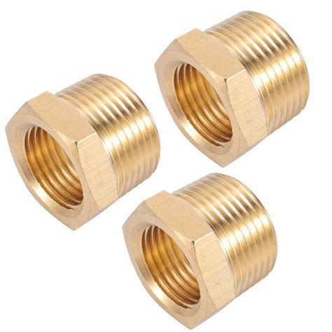 1 8 1 4 3 8 1 2 Male To Female Thread Brass Pipe Connectors 54 Off