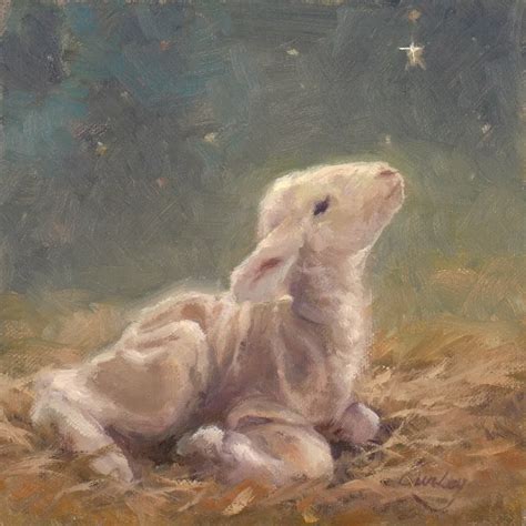 Lamb Of God By Linda Curley Christensen Sheep Paintings Painting