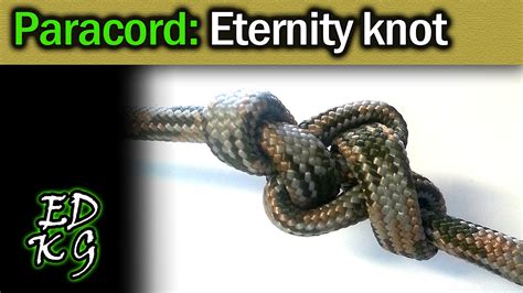 Simple Paracord Eternity Knot Single Strand Decorative Knot Youtube