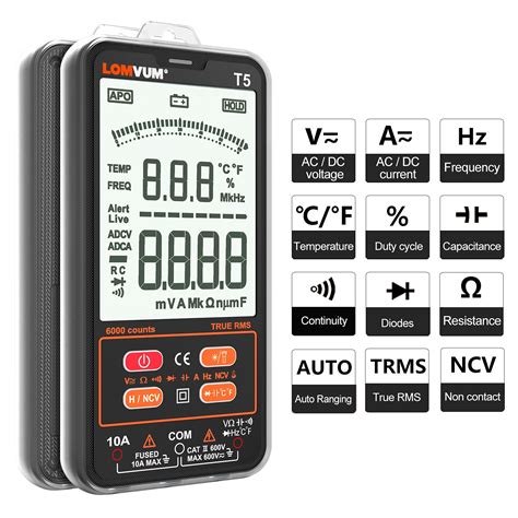 Buy Lomvum Digital Multimeter 6000 Counts TRMS Auto Ranging Portable