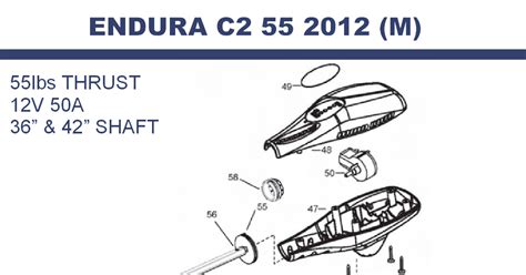 Minn Kota Endura Max 55 Parts Diagram | Reviewmotors.co