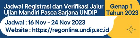 Registrasi Ulang Jalur Ujian Mandiri Program Doktor Magister Dan