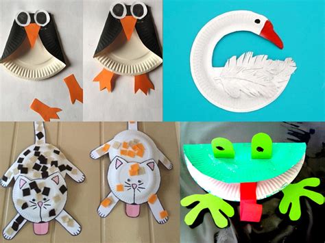 Bricolage Les Animaux Assiettes En Carton