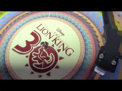 The Lion King Th Anniversary Edition Zoetrope Vinyl Youtube