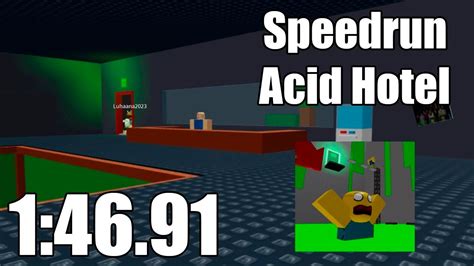 Acid Escape Acid Hotel Speedrun Roblox Youtube