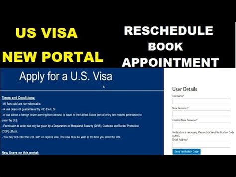 How To Reschedule Usa Visa Appointment With New Portal Book Us Visa