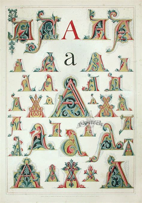 Owen Jones Alphabet 1864