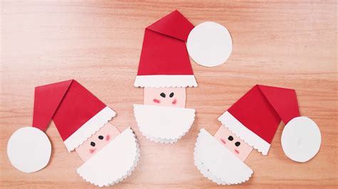 Diy Santa Claus Paper Christmas Craft Youtube