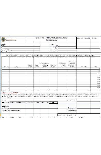 Free Sample Claim Forms In Pdf Excel Ms Word Images